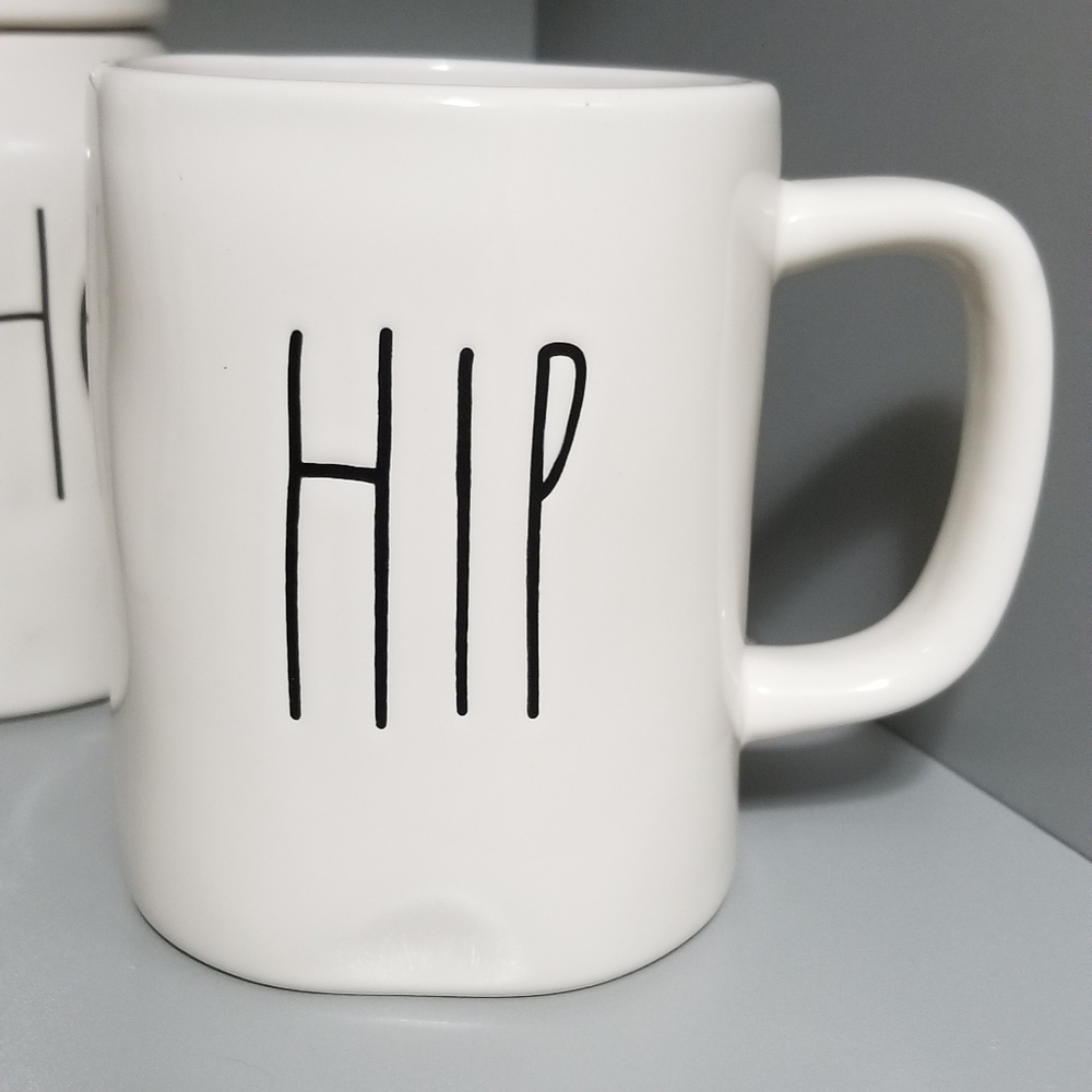 Rae Dunn Hip Hop happy Easter bunny coffee tea Mug cup double sided - Picture 3 of 5